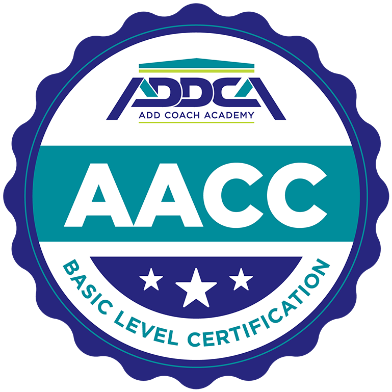 ADD Coach Academy AACC Basic Level Certification badge